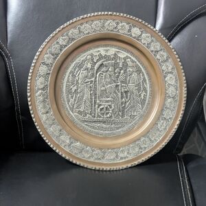 Decorative Silver and Gold Plate